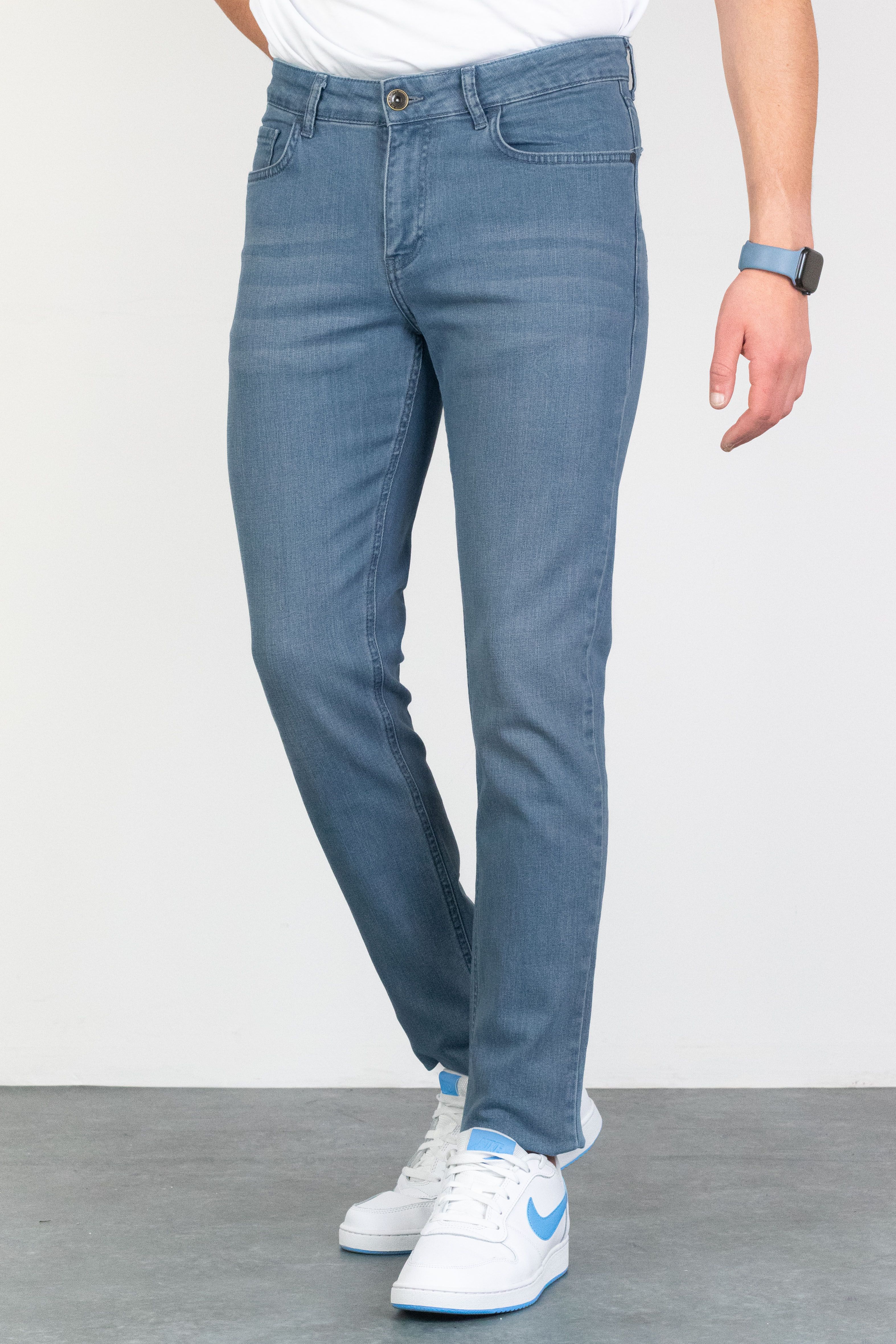 Mavi Slim Fit Taşlamalı Jean HLTHE001941