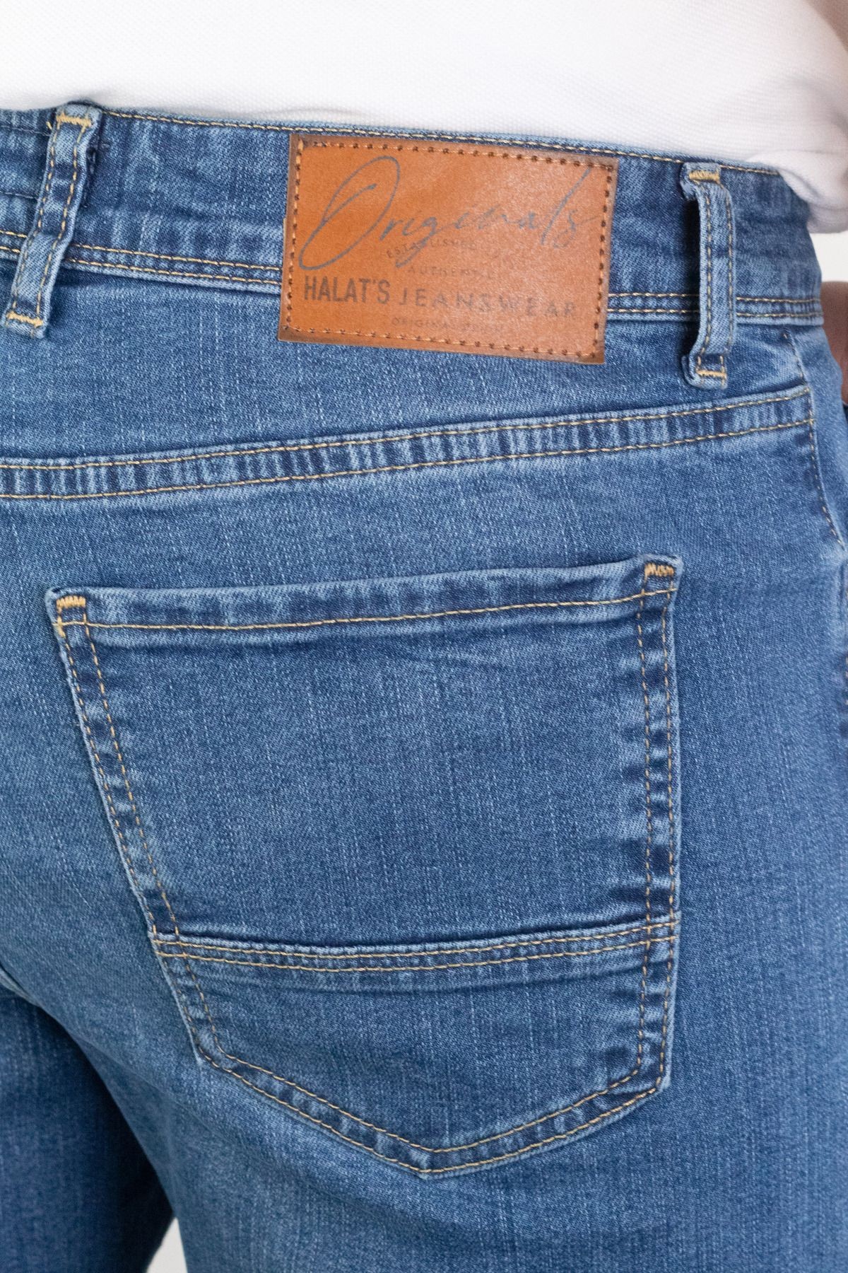 Erkek Regular Fit Likralı Jean Kot Pantolon