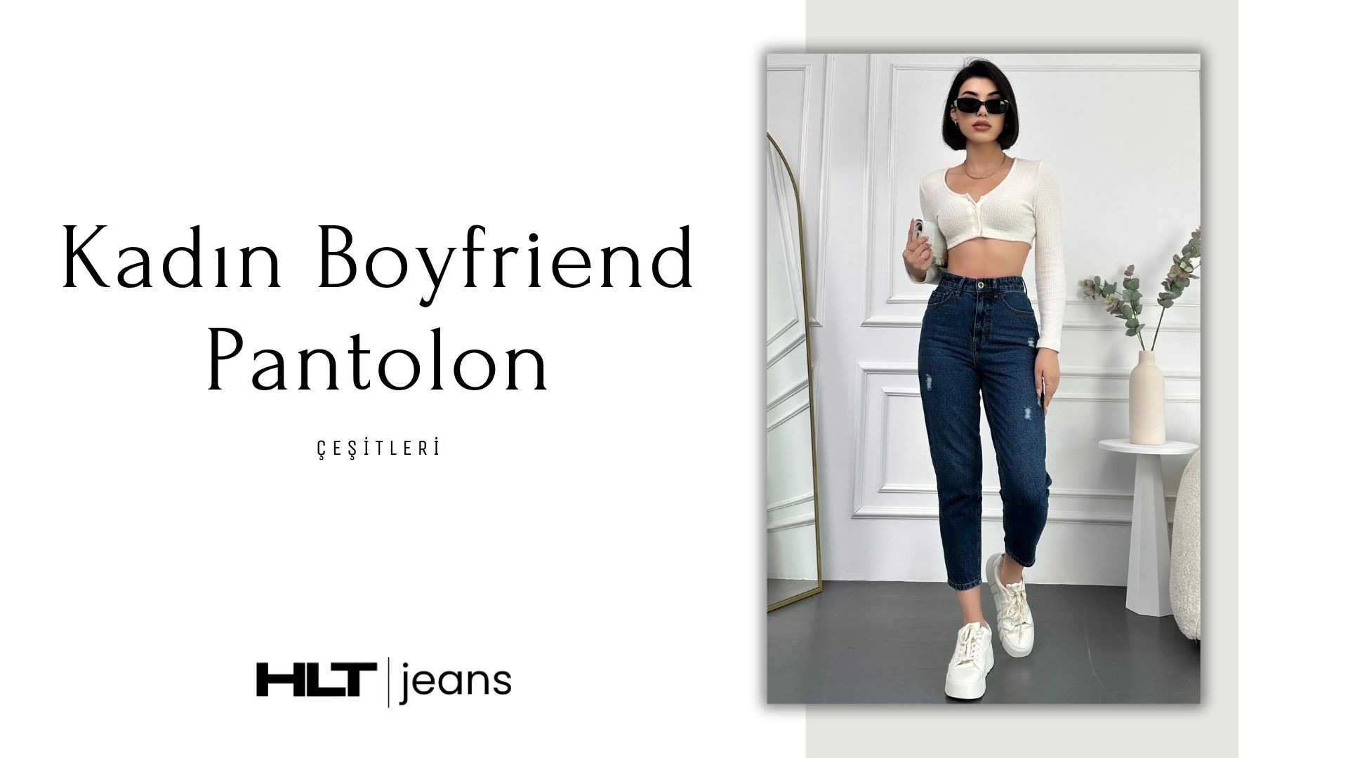 Modern ve Trend Kadın Boyfriend Pantolon 