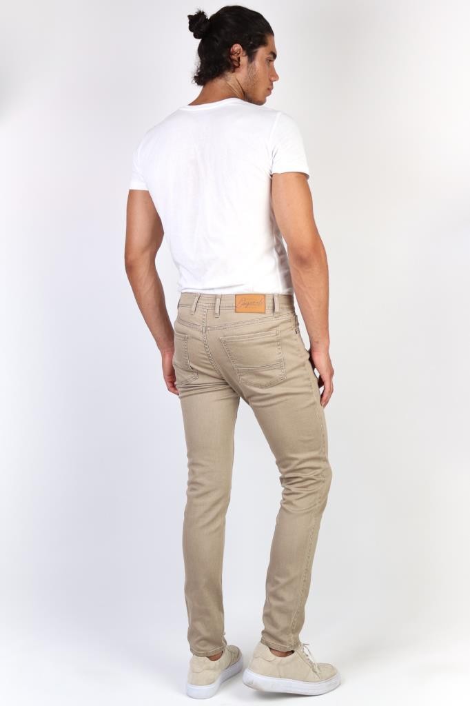 Bej Slim Fit Likralı Jean HLTHE001966