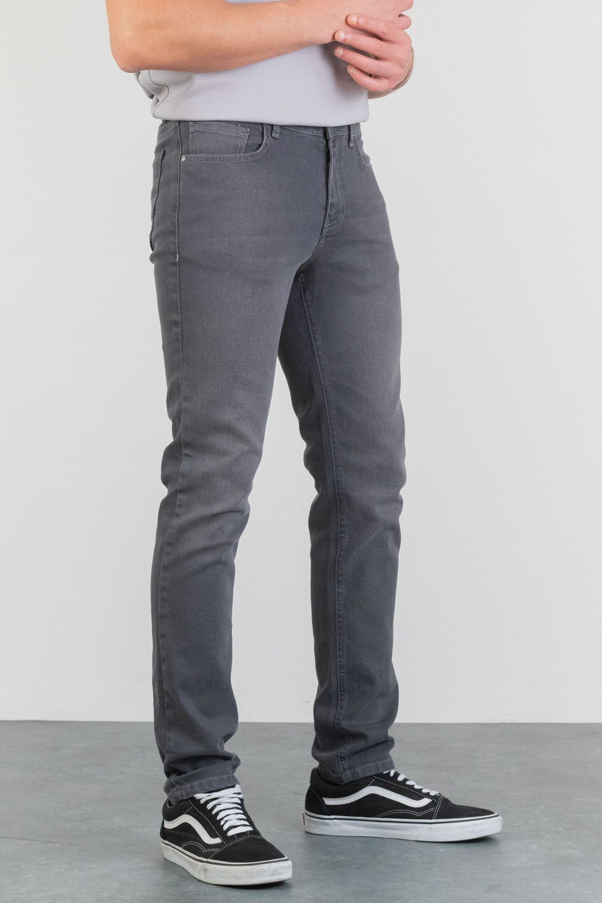 Erkek Slim Fit Likralı  Jean Kot Pantolon HALATS-DE-SLIM