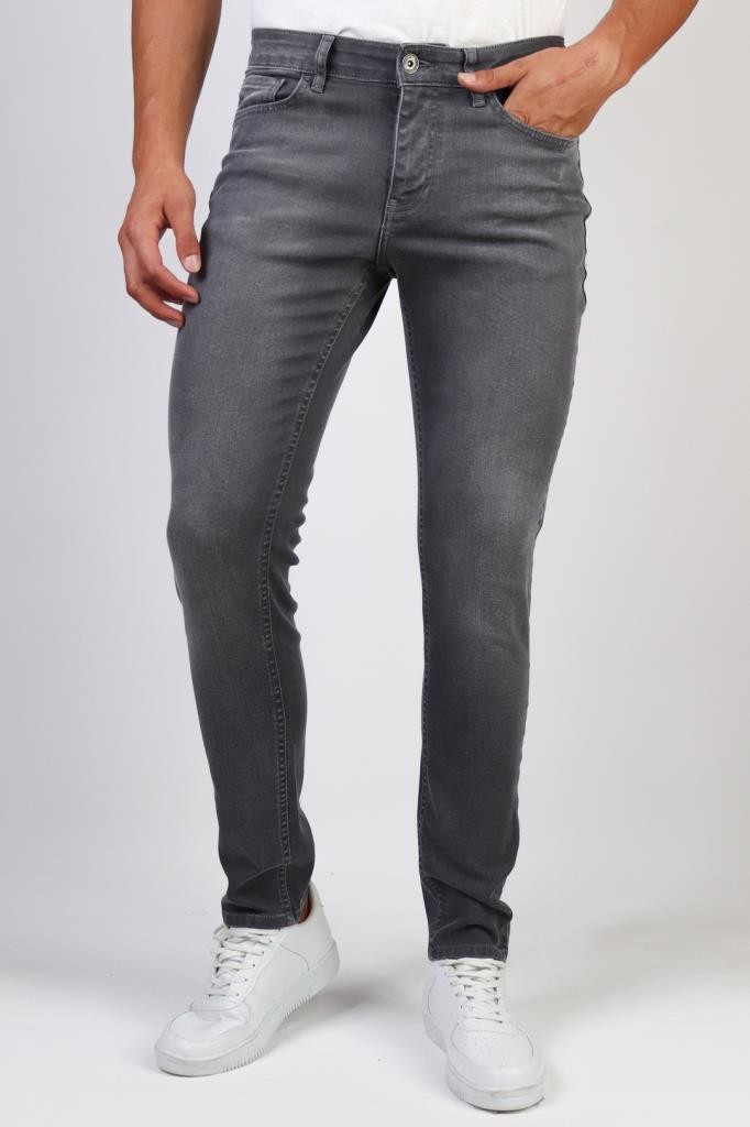 Slim Fit Likralı Jeans - KOYU GRİ