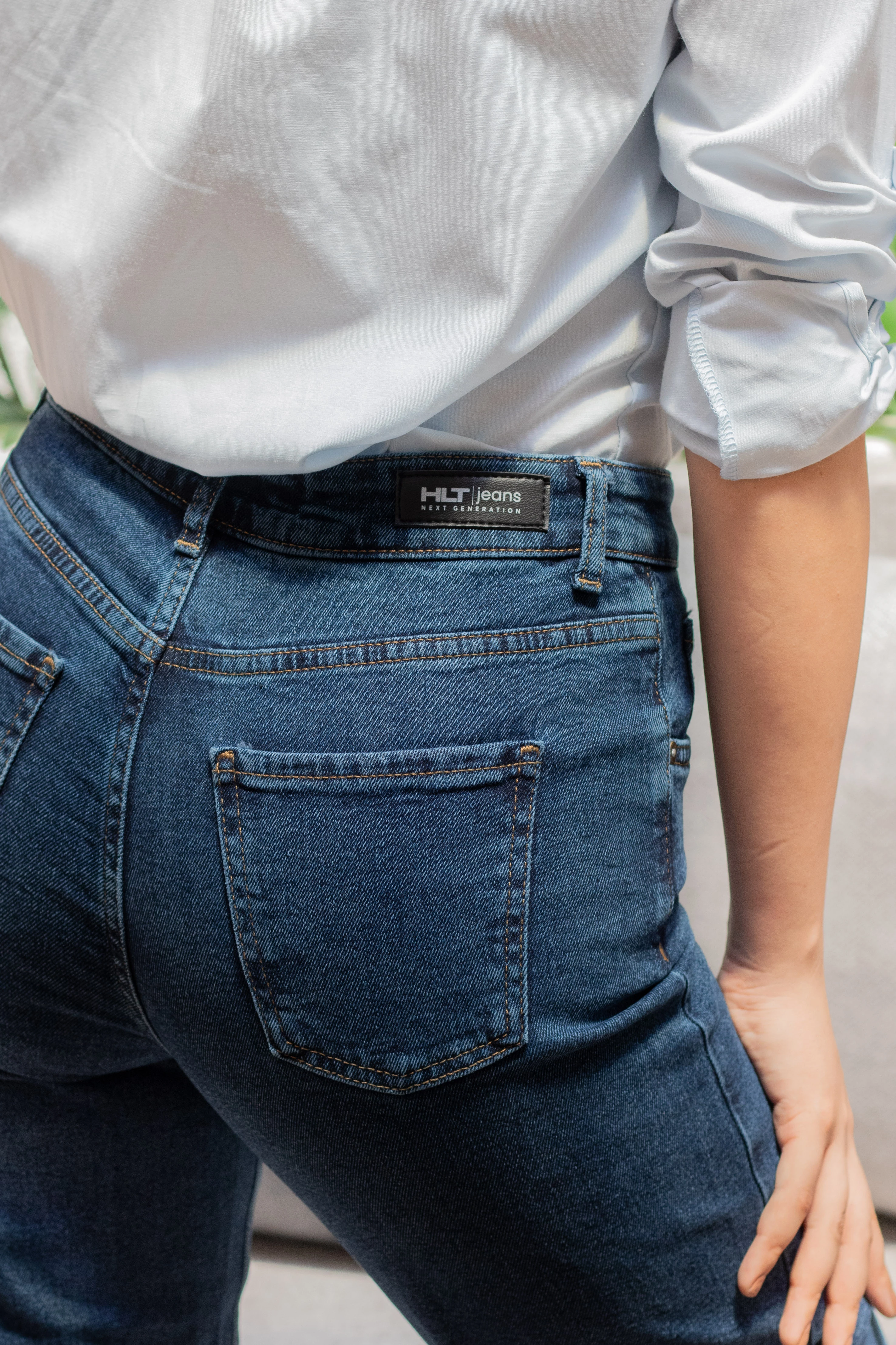 Koyu Mavi Kadın Wide Leg Jean Yüksek Bel Palazzo Likralı Esnek Kot Pantolon Jessica-kymavi