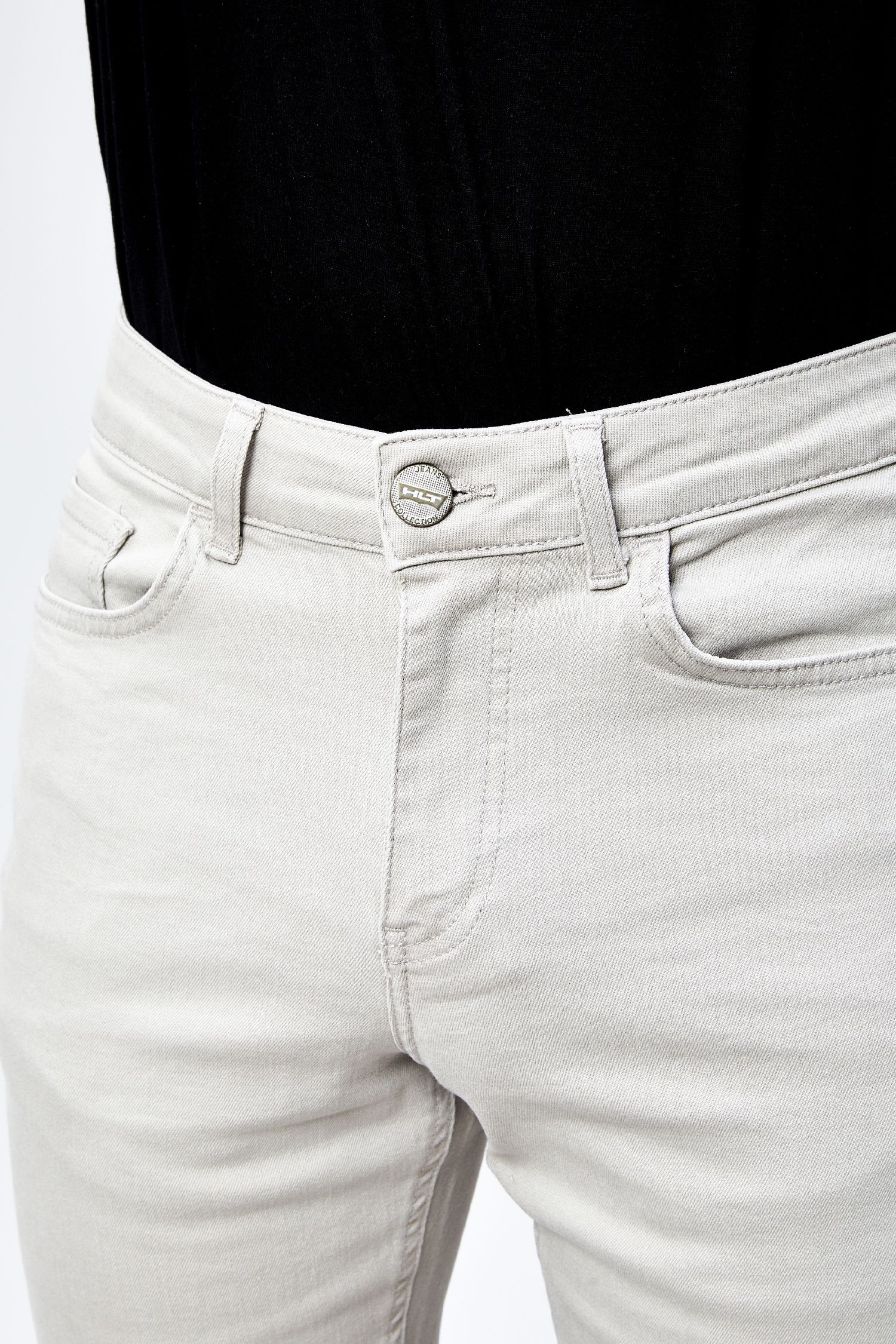 Erkek Taş Rengi Regular Fit Rahat Kesim Esnek Likralı Denim Jeans Kot Pantolon HLTHE001918