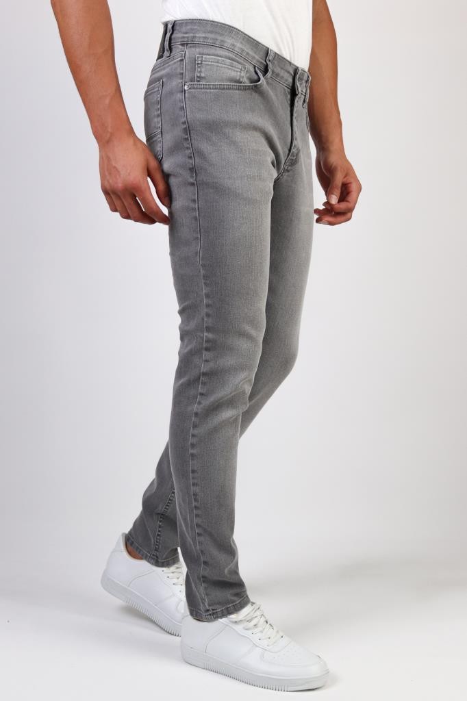Slim Fit Likralı Jeans - AÇIK GRİ