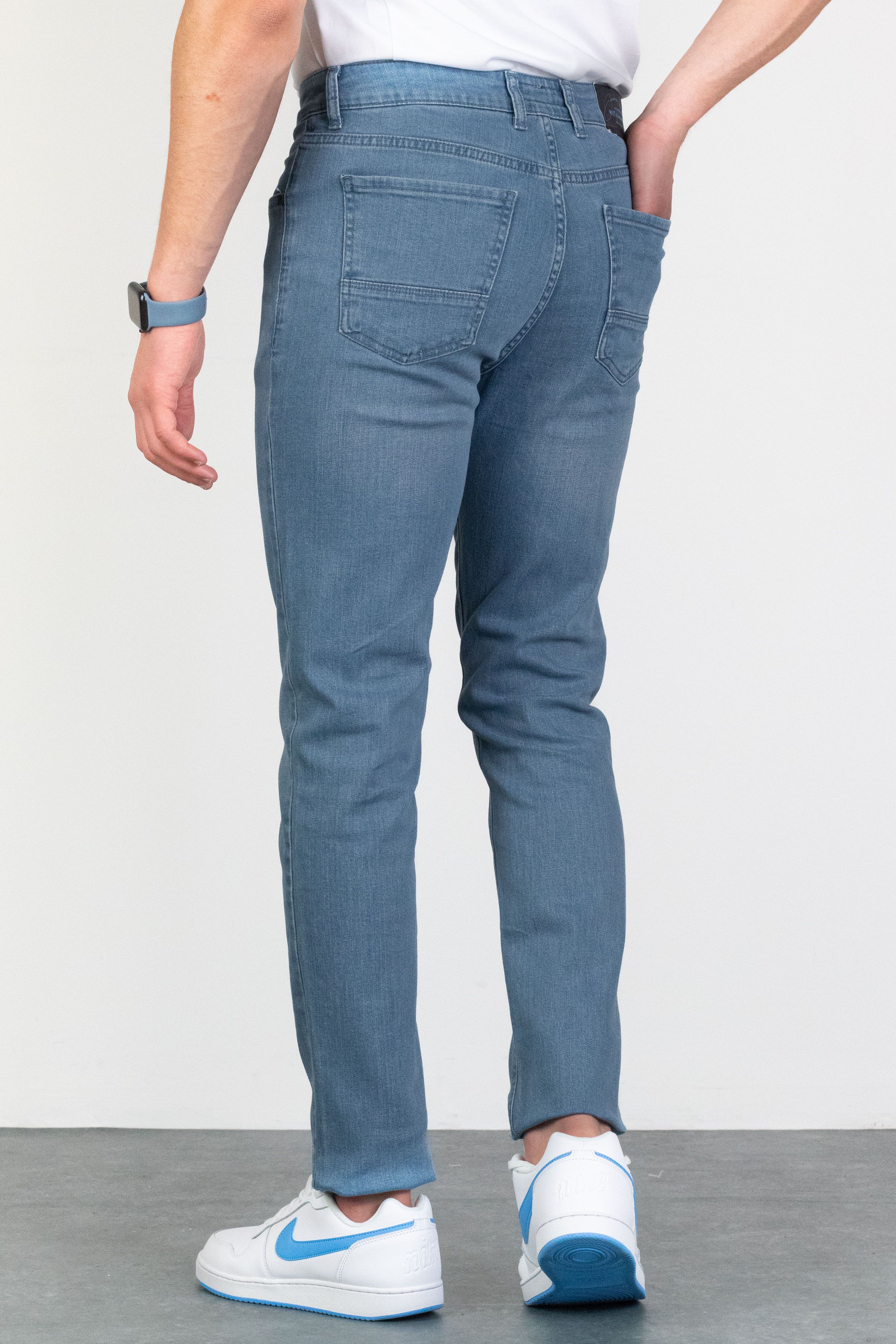 Mavi Slim Fit Taşlamalı Jean HLTHE001941