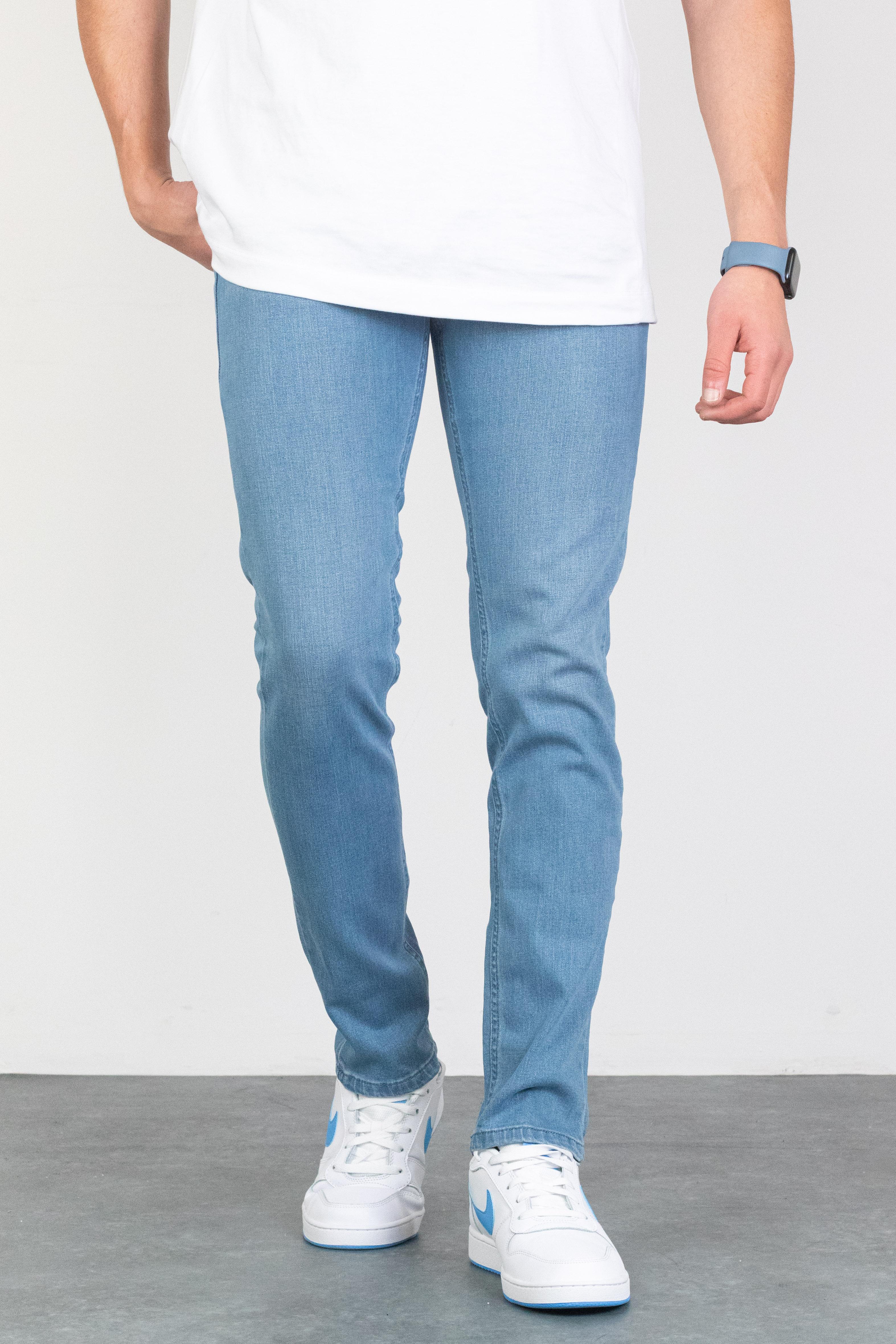 Mavi Slim Fit Taşlamalı Jean HLTHE001941