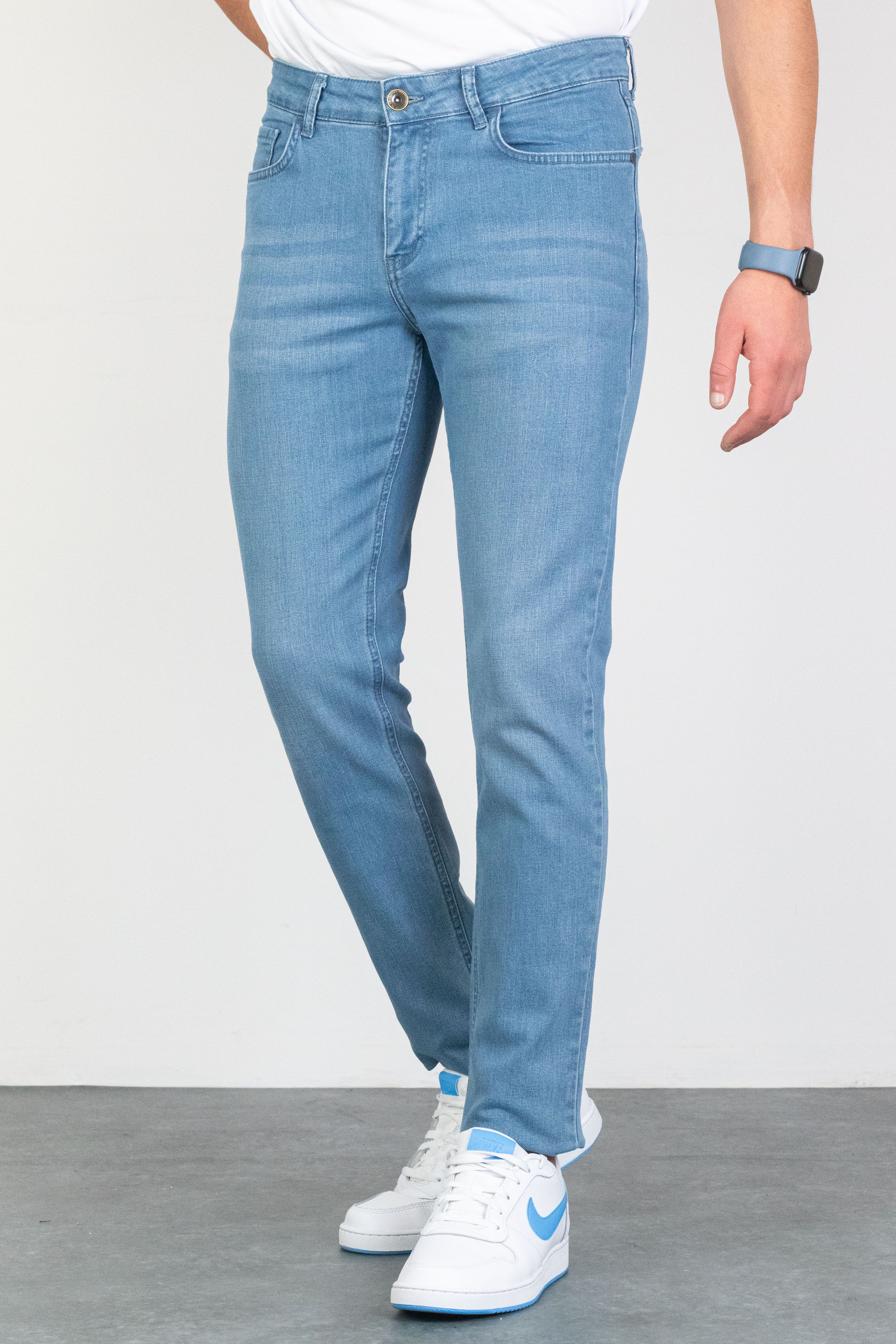 Mavi Slim Fit Taşlamalı Jean HLTHE001941