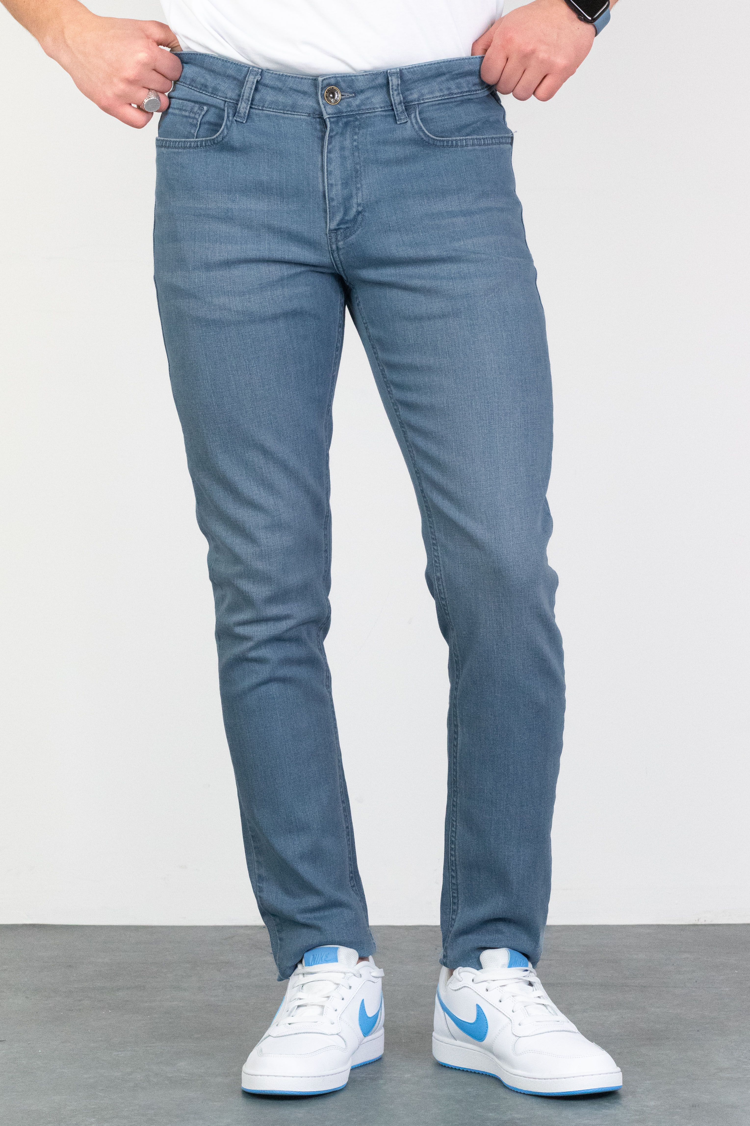 Mavi Slim Fit Taşlamalı Jean HLTHE001941