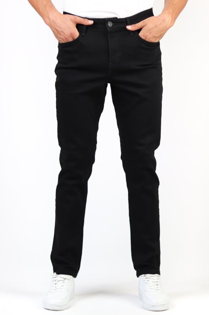 Regular Fit Likralı Jeans - Siyah