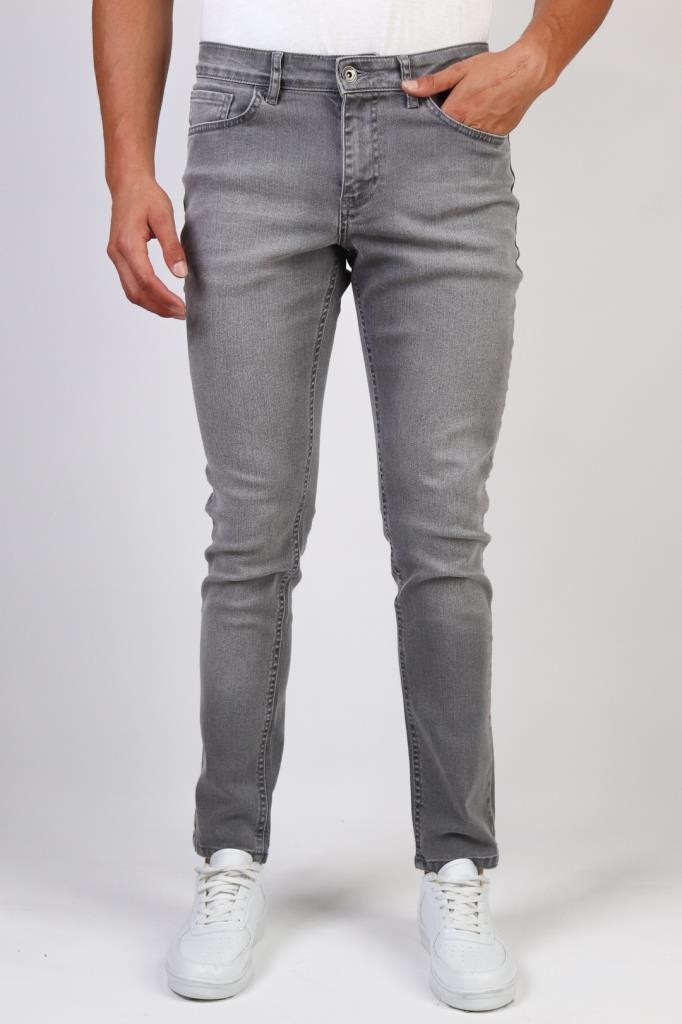 Slim Fit Likralı Jeans - AÇIK GRİ