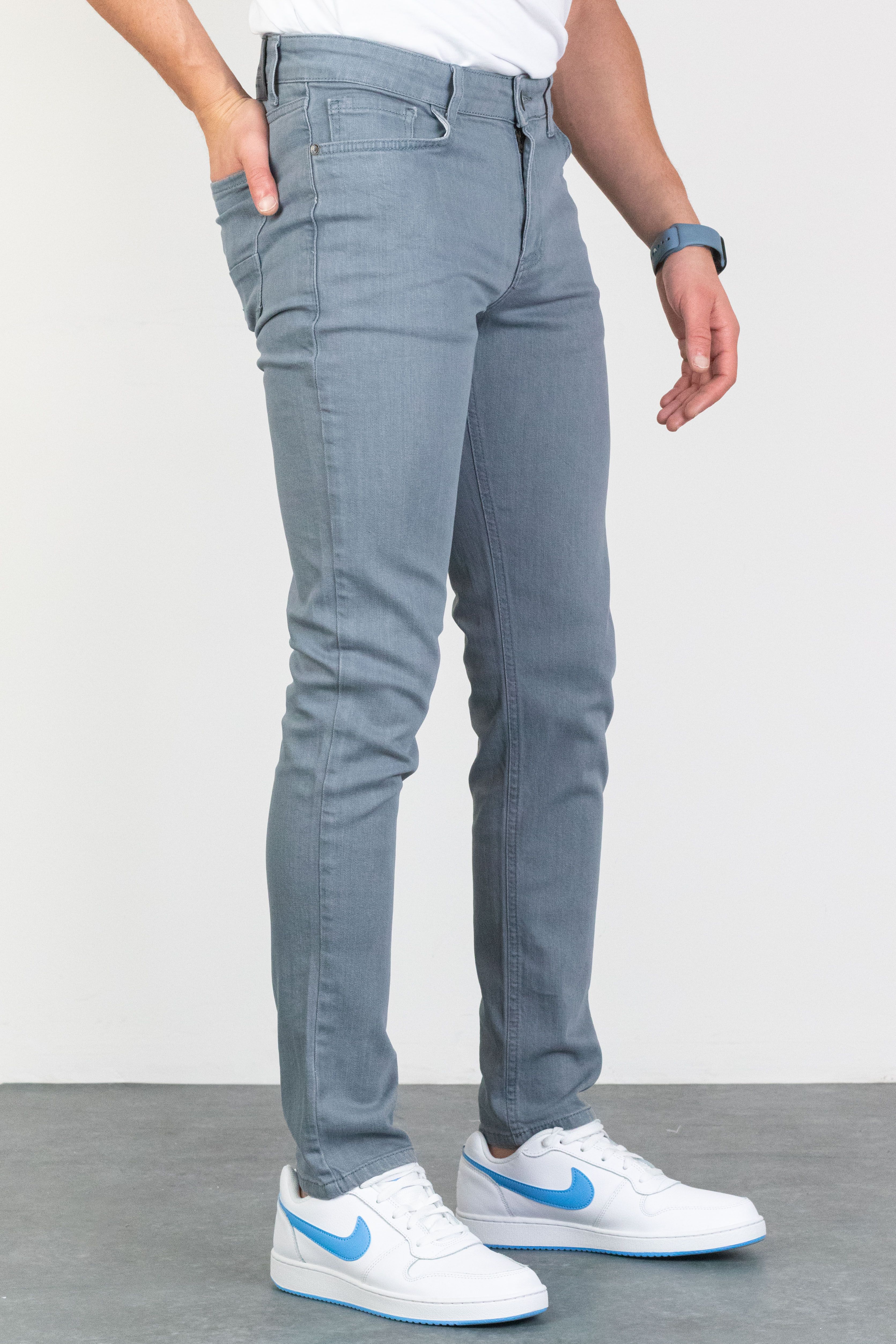 Mavi Slim Fit Taşlamalı Jean HLTHE001946