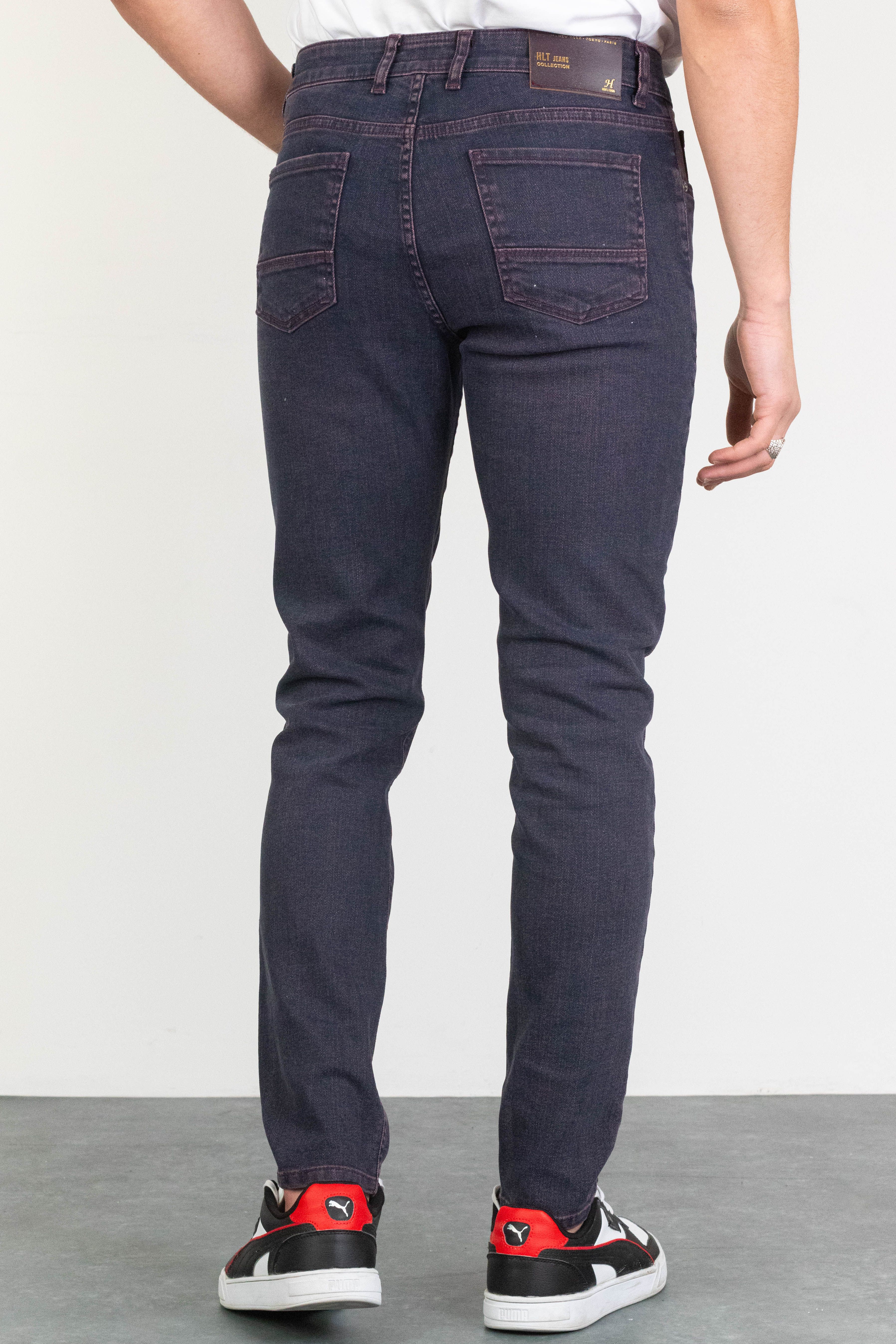 Erkek Açık Bordo Slim Fit Dar Kesim Esnek Likralı Denim Jeans Kot Pantolon ACIKVALBO