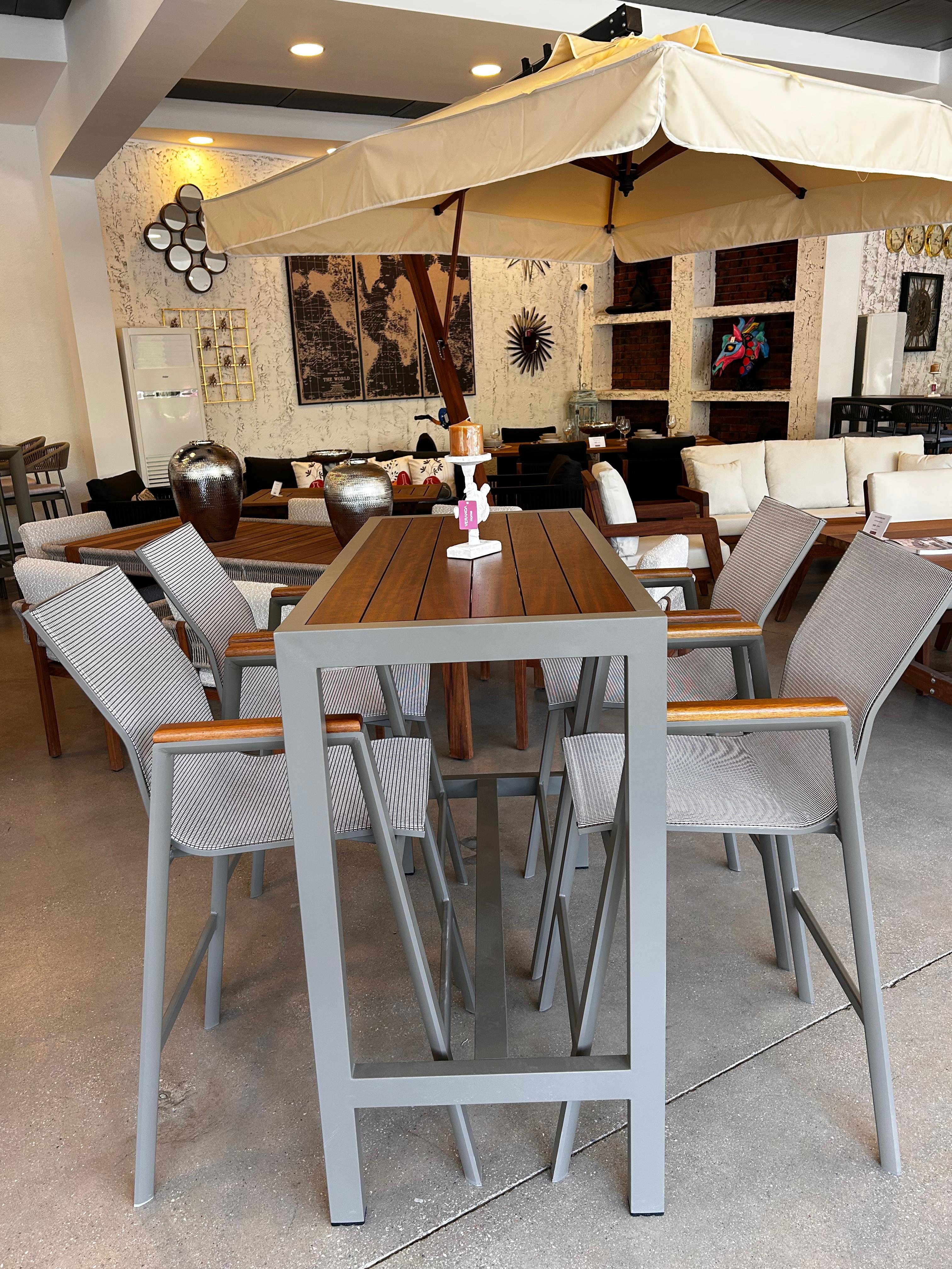 BISTRO BAR MASA TAKIMI CAPPUCINO (Fileli Sandalye İle)