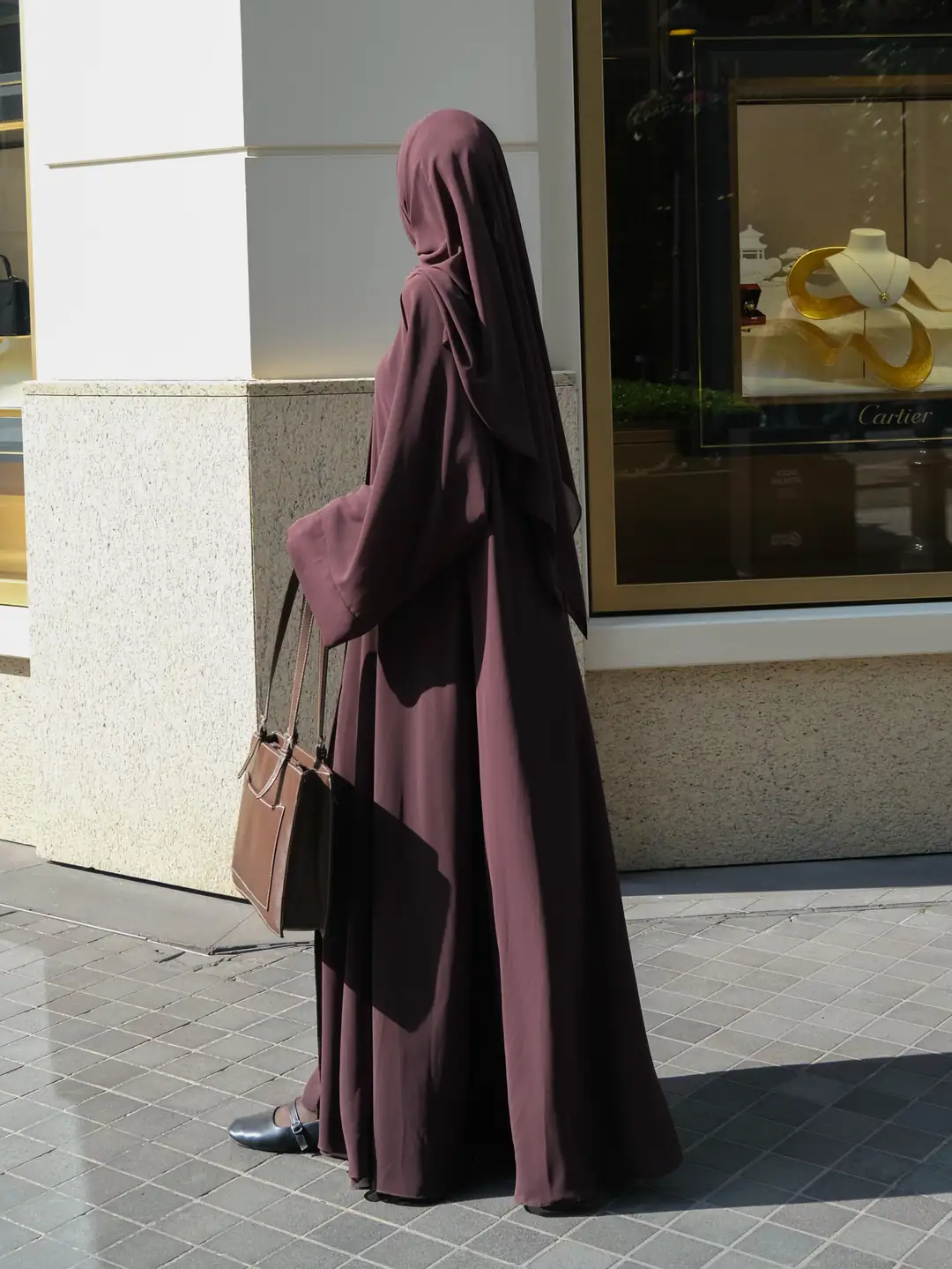 Riham Rizk Riham Acı Kahve Şifon Abaya