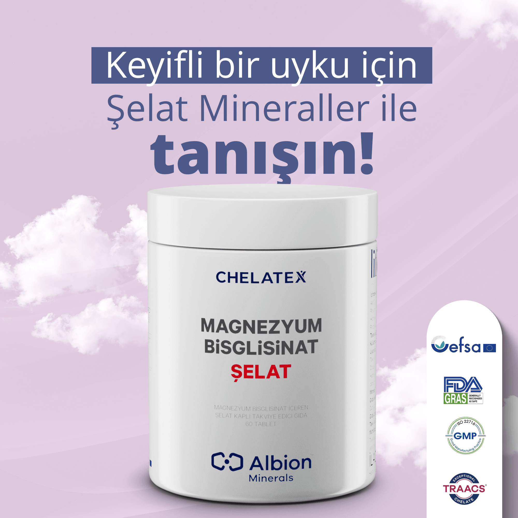 Magnezyum Bisglisinat Şelat 60 Tablet