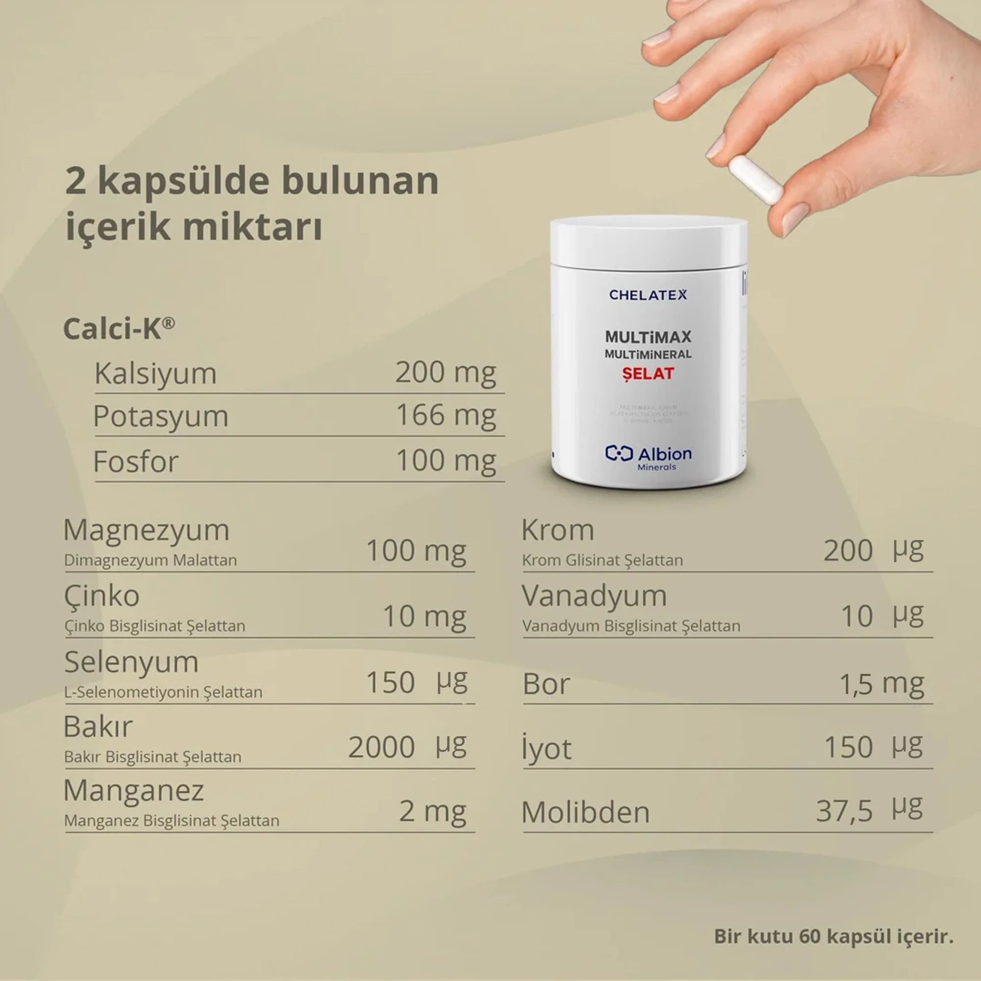 Multimax Multimineral 60 Kapsül