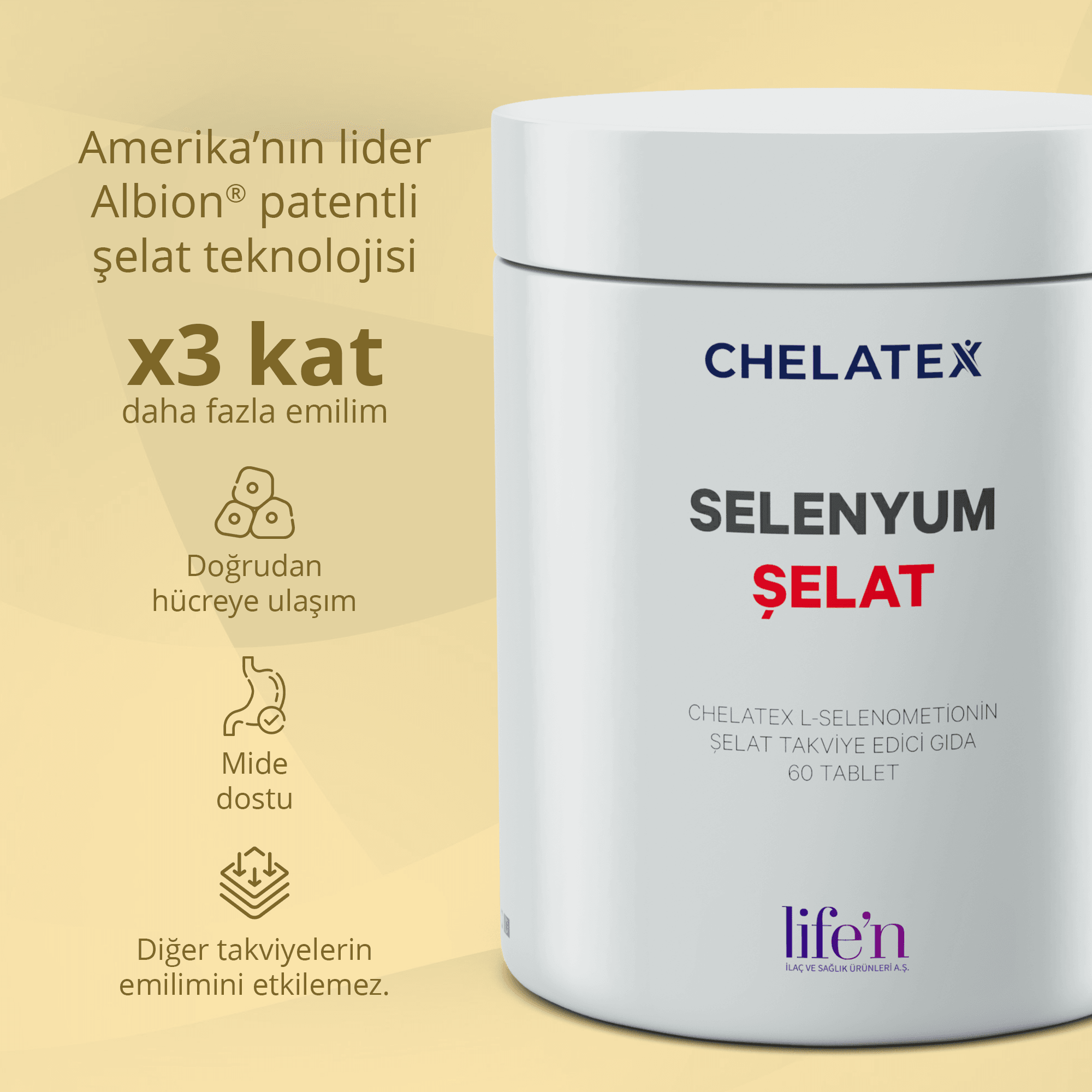 Selenyum Şelat 60 Tablet