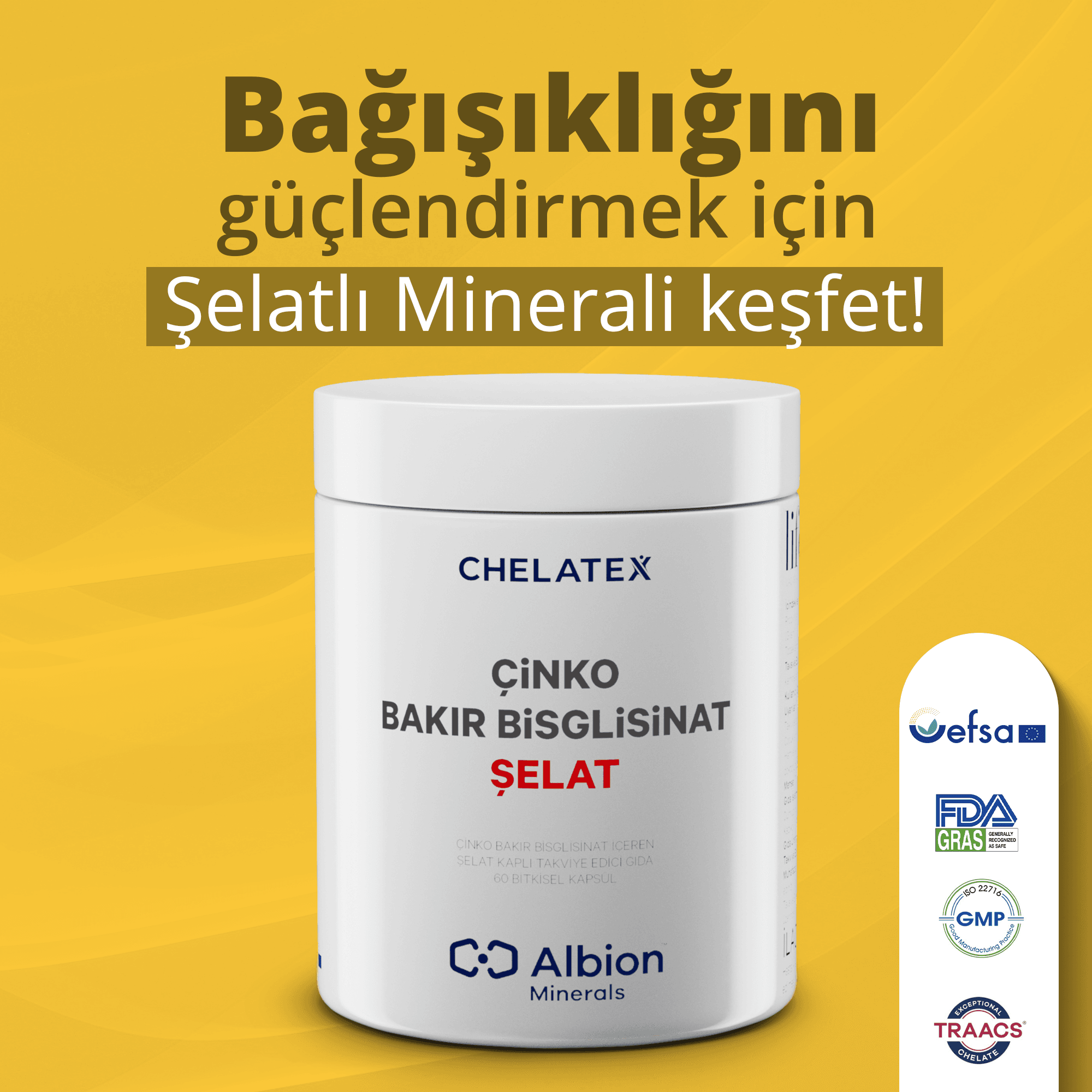 Çinko Bakır Bisglisinat Şelat 60 Tablet