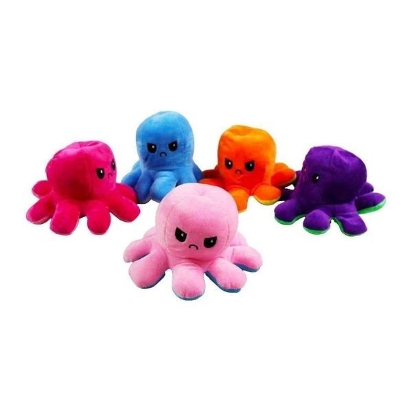 Peluş Mod Ahtapotu Çift Taraflı Ahtapot 20 Cm