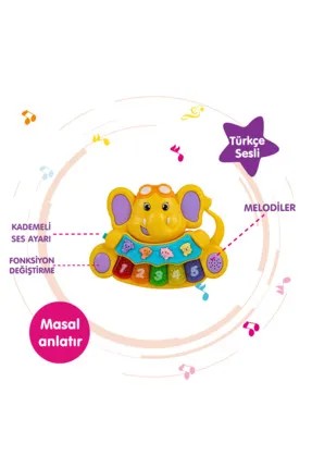 Birlik Oyuncak Masalcı Piyano Fil