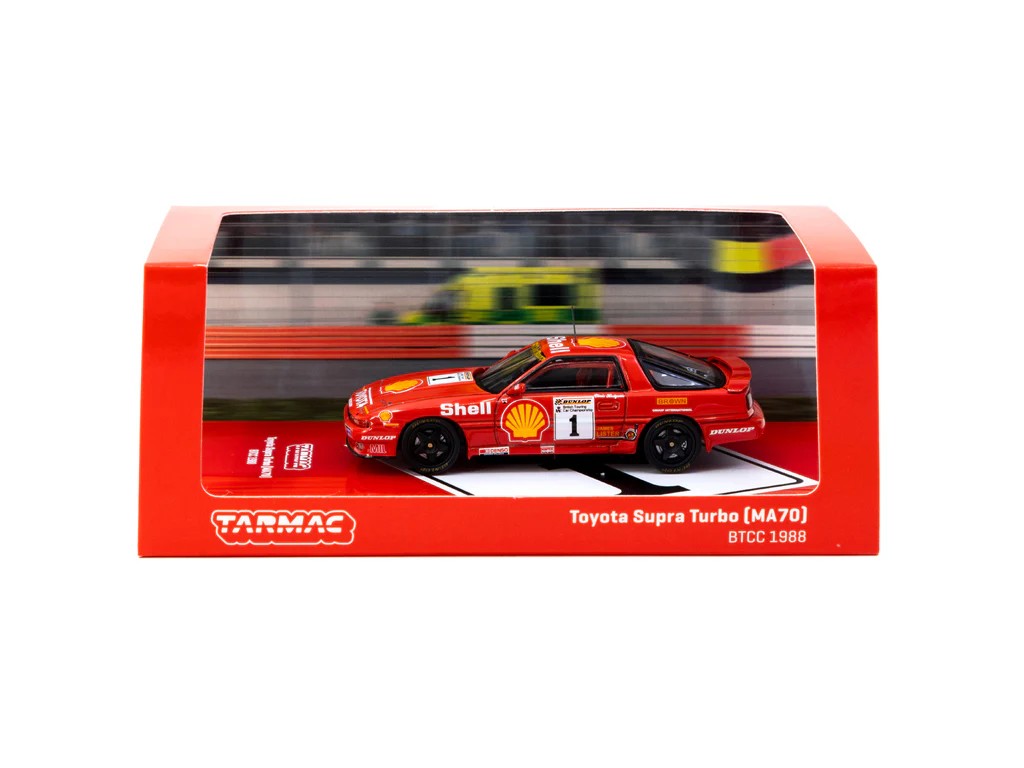 Tarmac Works 1/64 Toyota Supra Turbo (MA70) BTCC 1988 Chris Hodgetts - HOBBY64