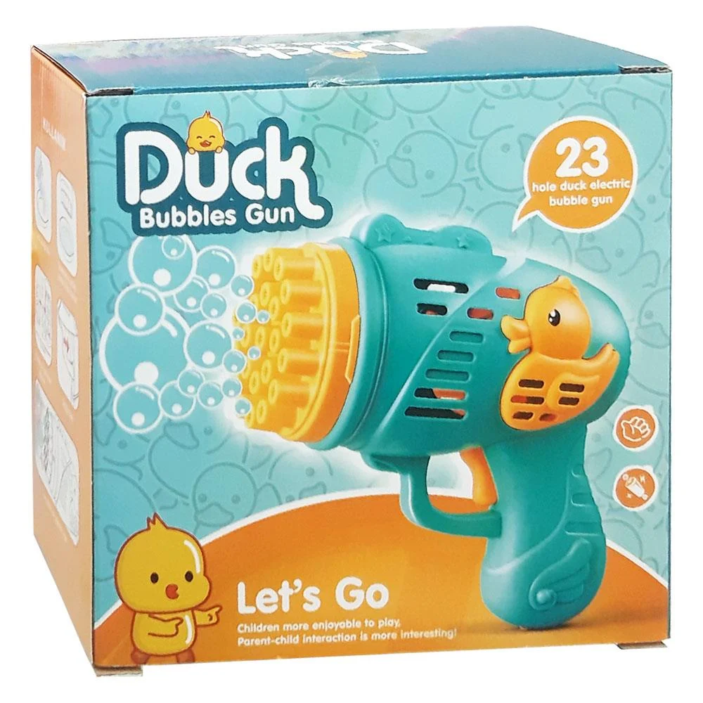 ÖRDEKLİ PİLLİ KÖPÜK TABANCASI MAVİ