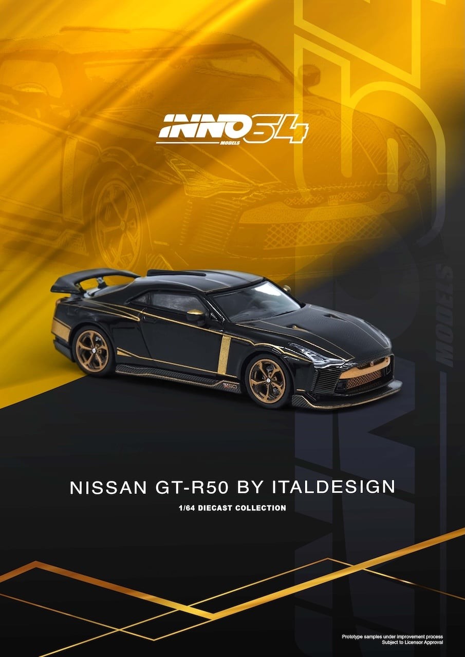 İnno Nissan GT-R50 By ItalDesign Black with Gold
