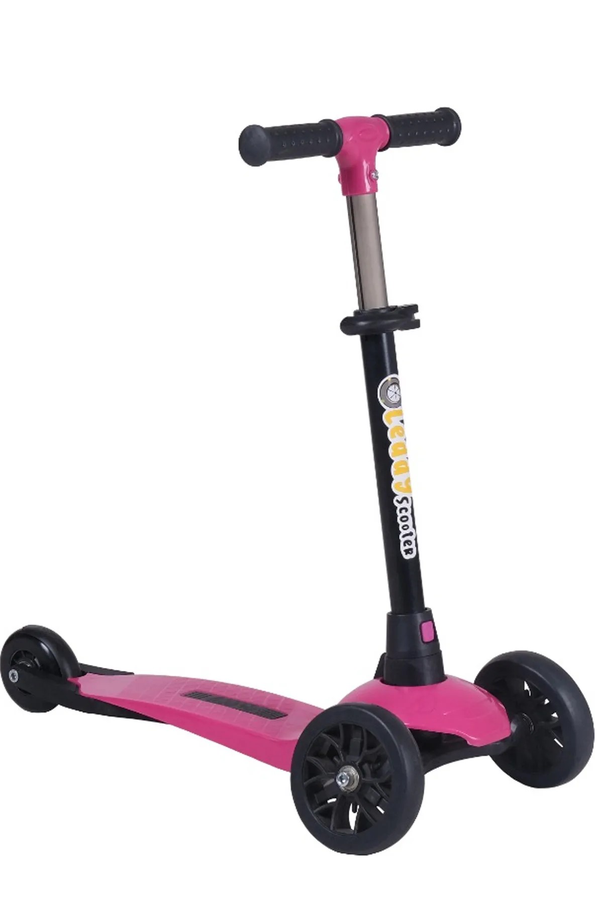 Leddy Scooter Silikon Tekerlekli Işıklı Scooter +2 Yaş Üzeri Kutulu Scooter
