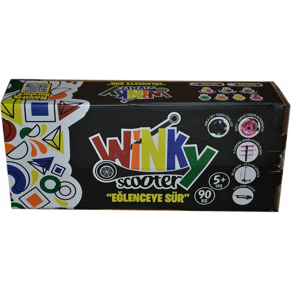 Winky Işıklı 3 Teker Scooter 5 Farklı Renk Seçeneği İle Çocuk Scooteru