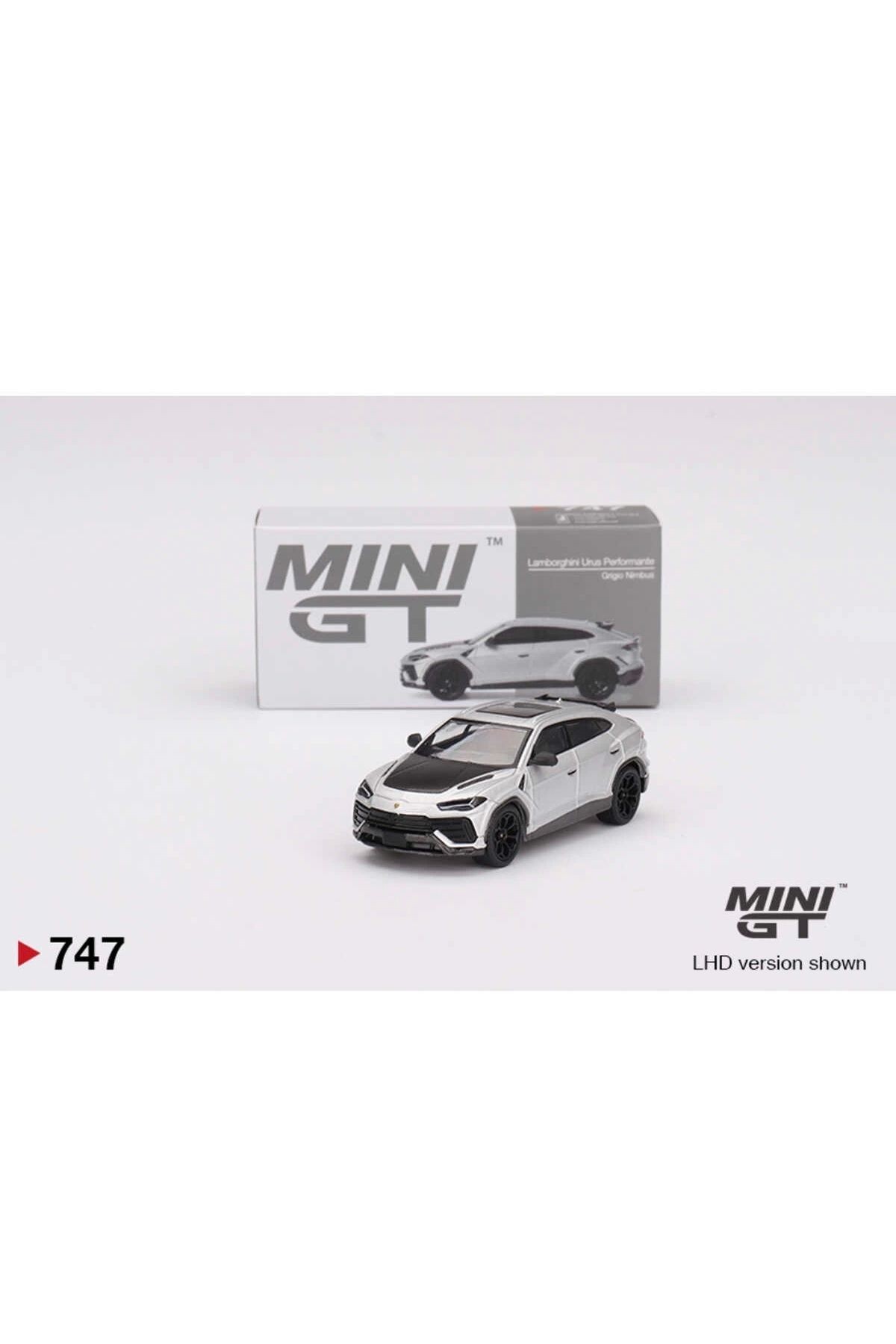 Mini GT 1/64 Lamborghini Urus Performante Grigio Nimbus 