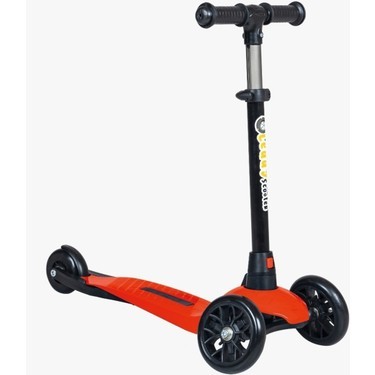 Leddy Scooter Silikon Tekerlekli Işıklı Scooter +2 Yaş Üzeri Kutulu Scooter