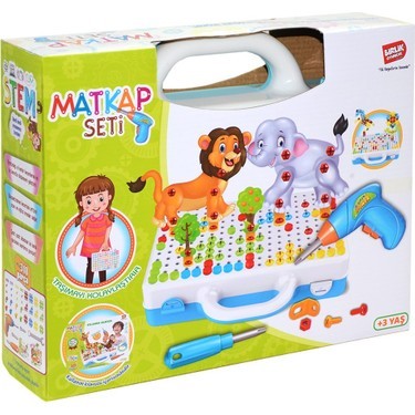 Birlik Oyuncak 3d Eğitici Matkap Seti Hayvanlar