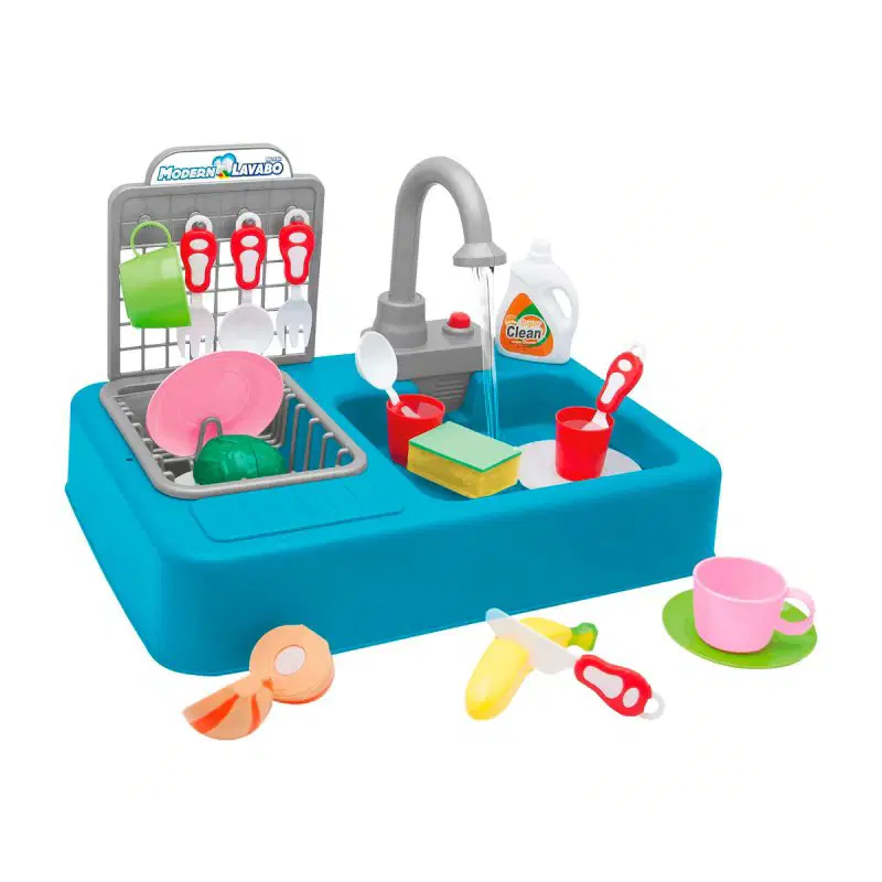  MODERN PİLLİ LAVABO - MAVİ