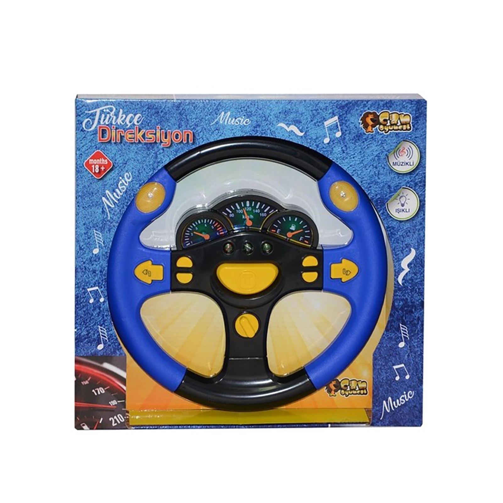 Can Toys Direksiyon Kutulu Türkçe Işıklı Direksiyon