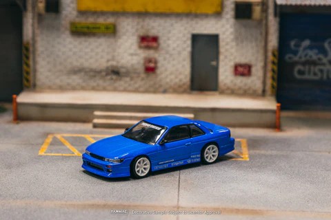Tarmac Works 1/64 VERTEX Nissan Silvia S13 Blue Metallic TOYO TIRES - GLOBAL64 T64G-025-BL