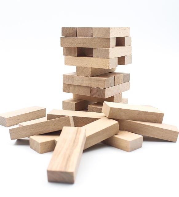 Çift Denge Oyunu Jenga 54 Parça