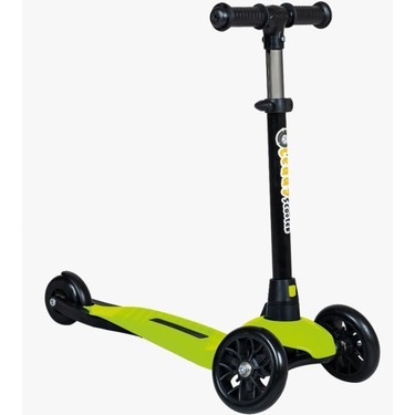 Leddy Scooter Silikon Tekerlekli Işıklı Scooter +2 Yaş Üzeri Kutulu Scooter