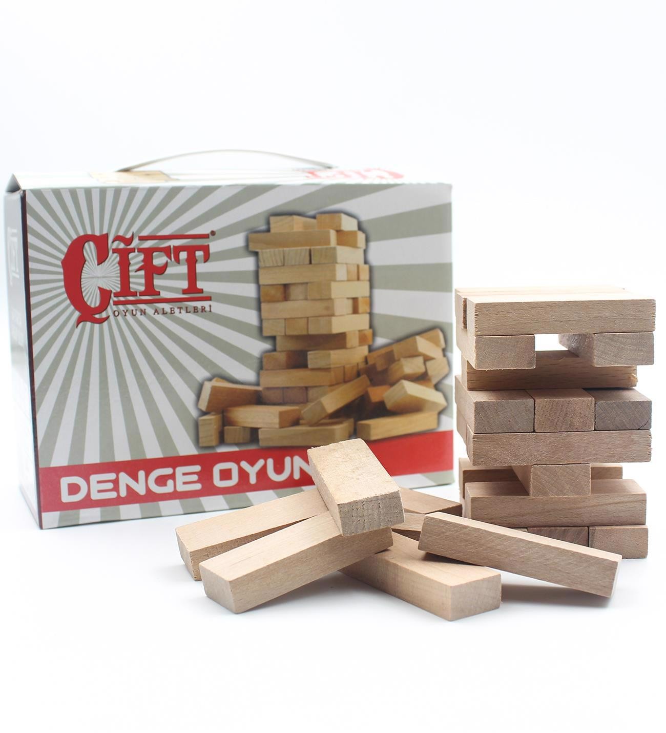 Çift Denge Oyunu Jenga 54 Parça