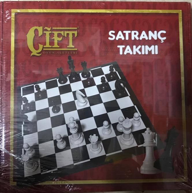 Çift Oyun Aletleri Ahşap Tabla Satranç Satranç Takımı