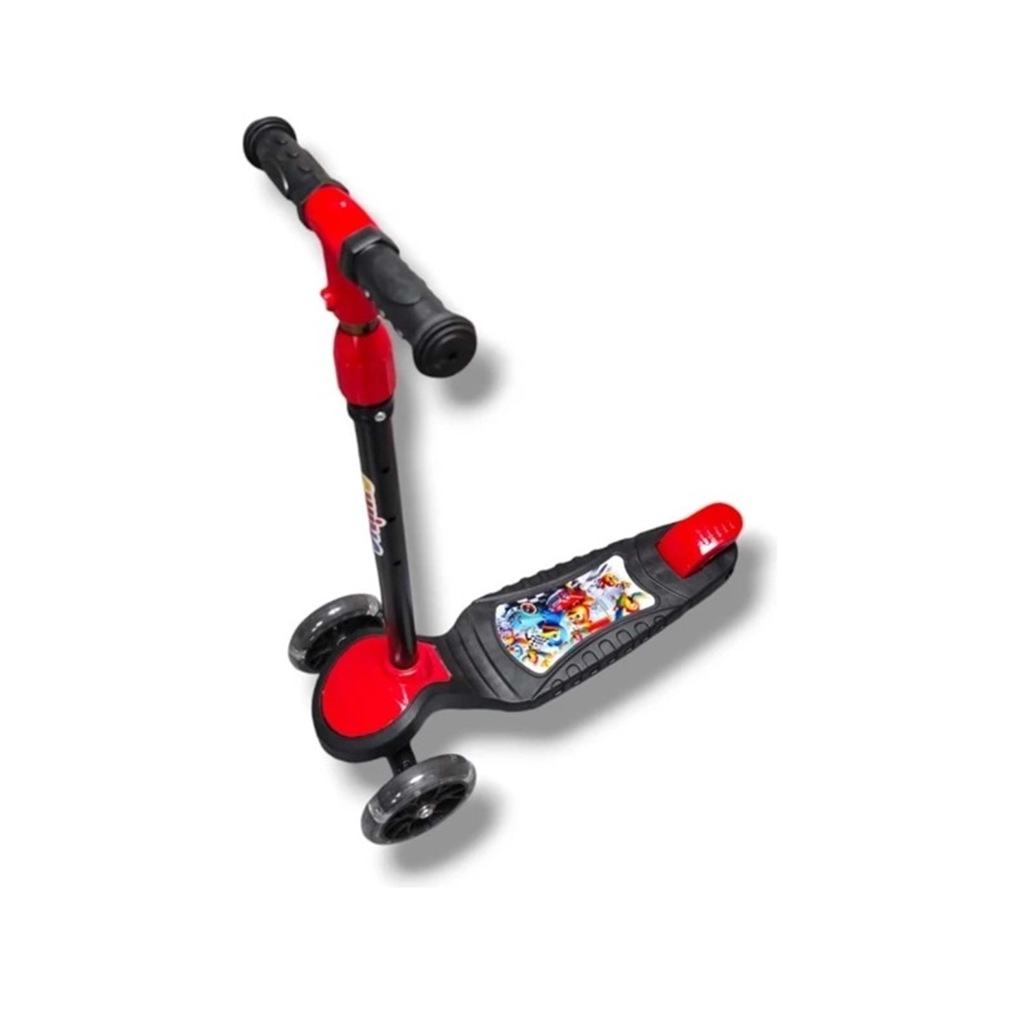 Swing Çekirdek Zeka Scooter Kutulu Işıklı Boy Ayarlanabilir +2 Yaş Scooter