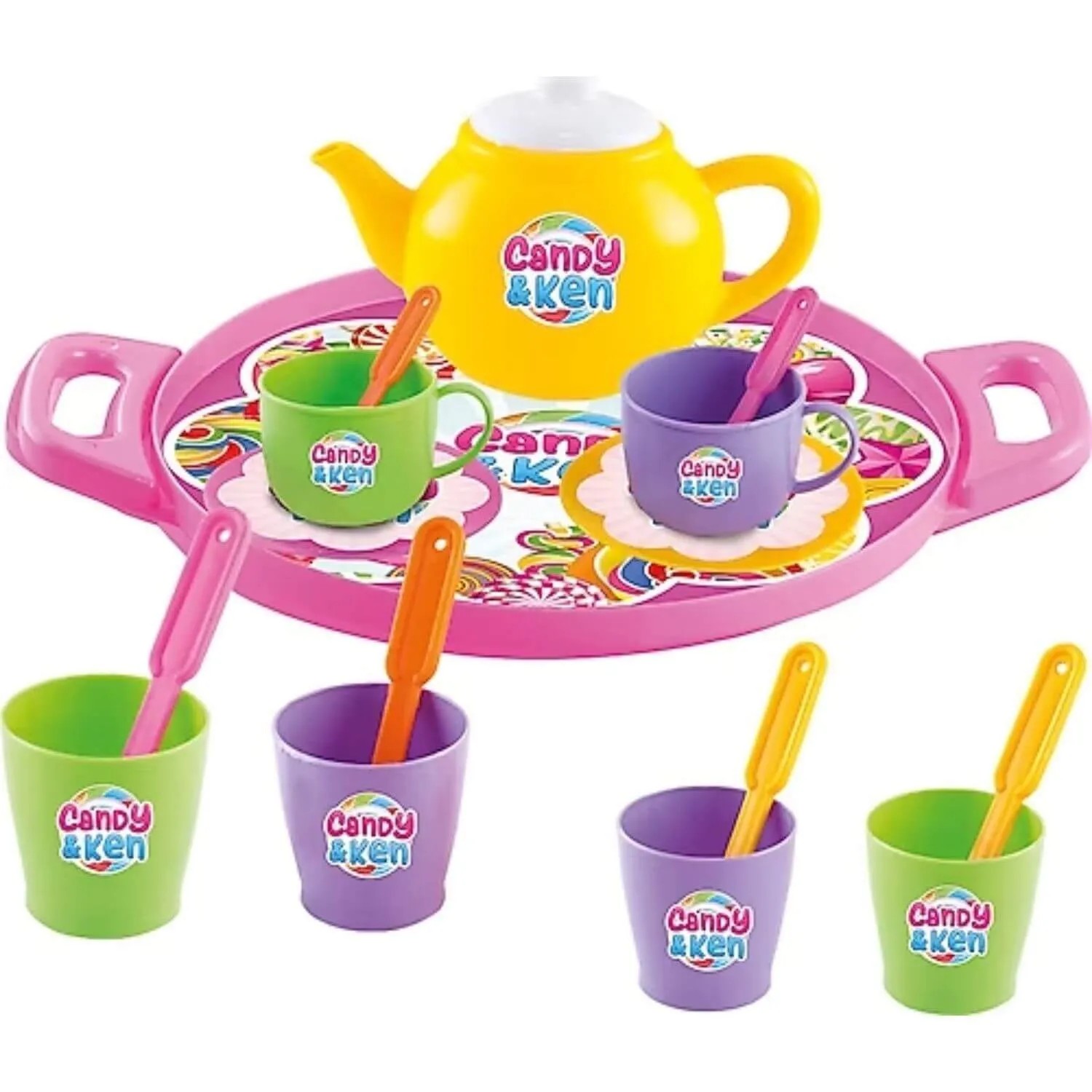 Dede Tepsili Candy Çay Seti