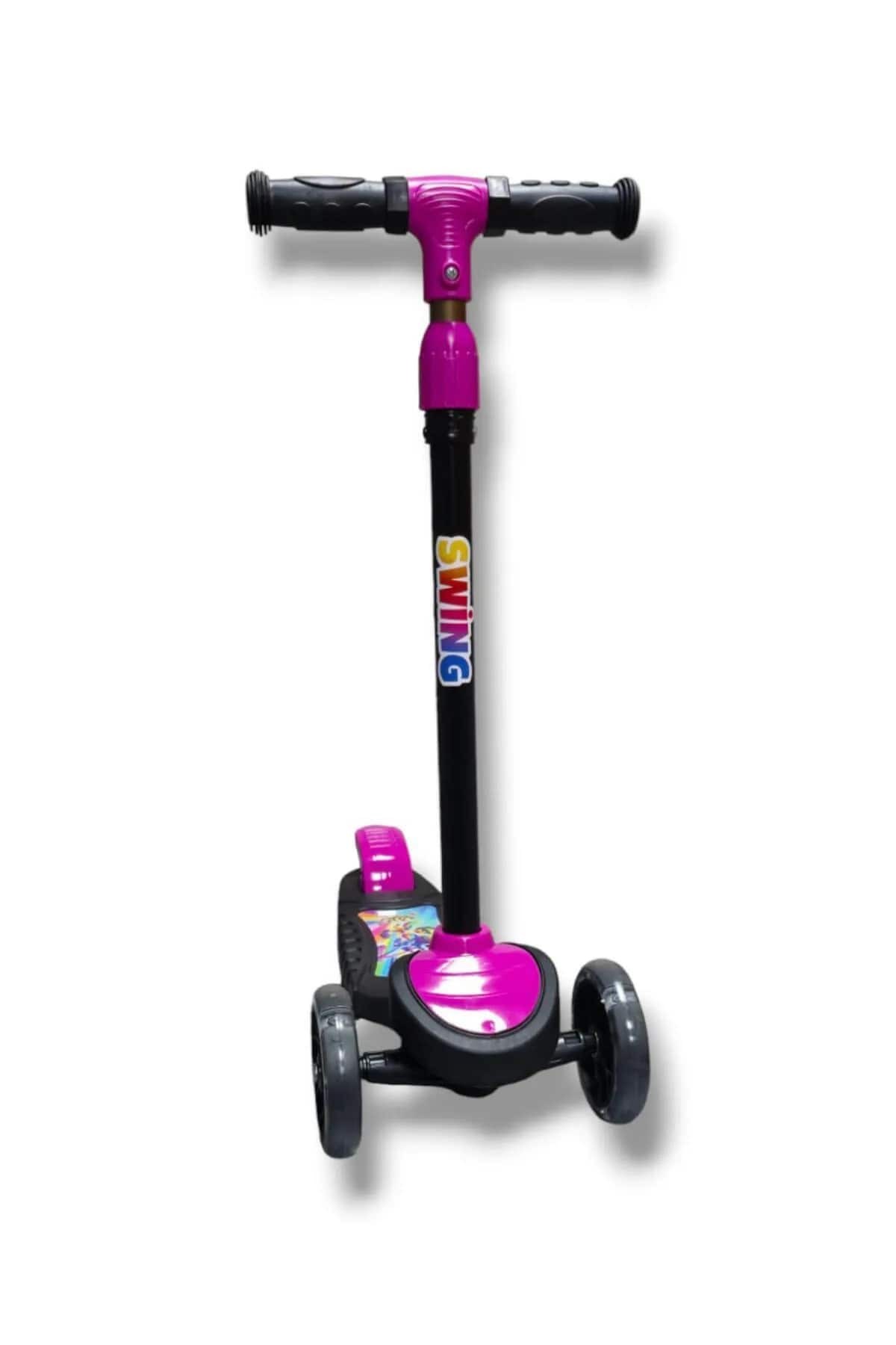 Swing Çekirdek Zeka Scooter Kutulu Işıklı Boy Ayarlanabilir +2 Yaş Scooter
