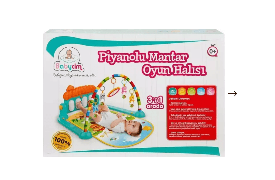 Birlik Oyuncak Mantar Piyanolu Oyun Matı Oyun Halısı