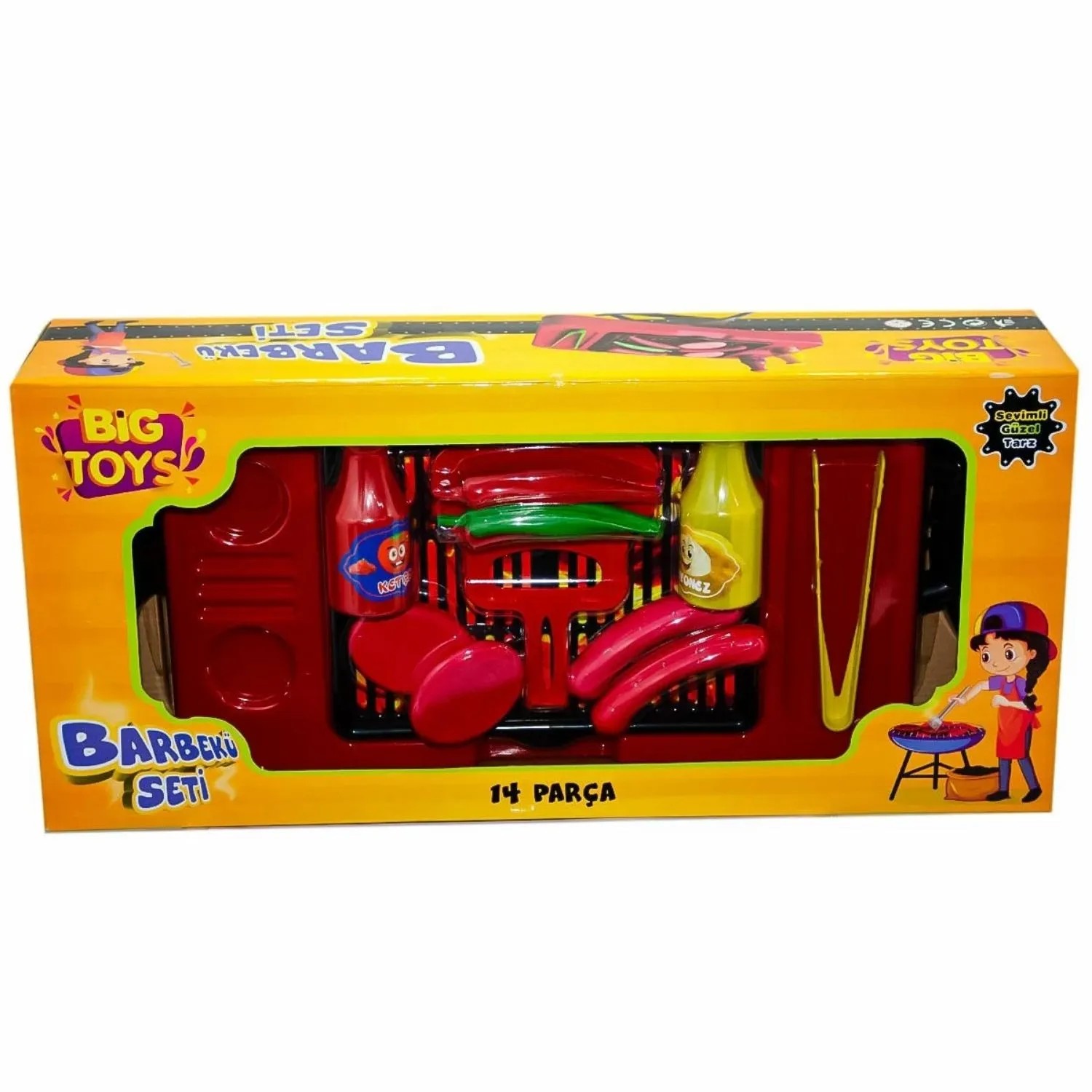 Asya Oyuncak Barbekü Seti 14 Parça