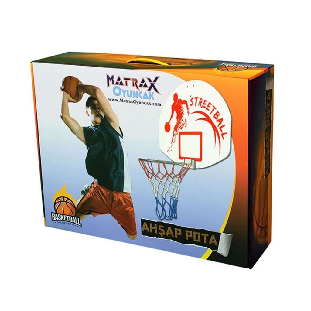 Matrax Oyuncak Ahşap Panya Metal Çemberli Pota
