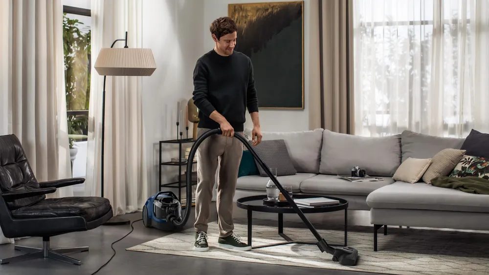 iQ300 Siemens VSX21A320 Toz torbasız Süpürge Mavi