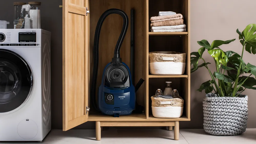 iQ300 Siemens VSX21A320 Toz torbasız Süpürge Mavi