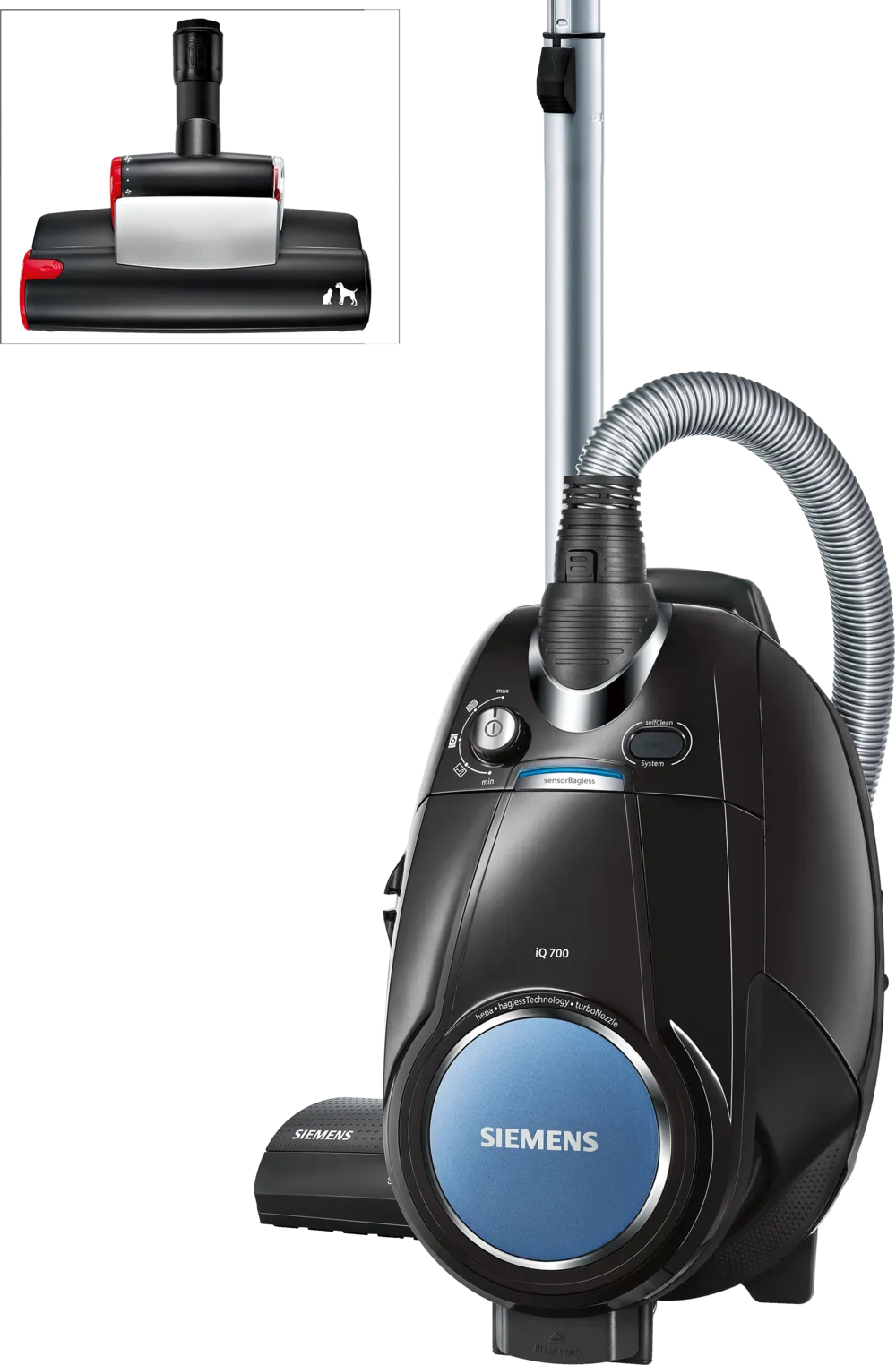 iQ700 Siemens VSX7XTRM Toz torbasız Süpürge Siyah