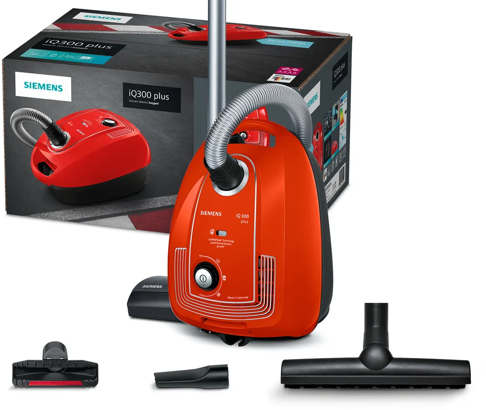iQ300 Siemens VSP3AAAA Toz torbalı Süpürge Plus Limited Edition Kırmızı